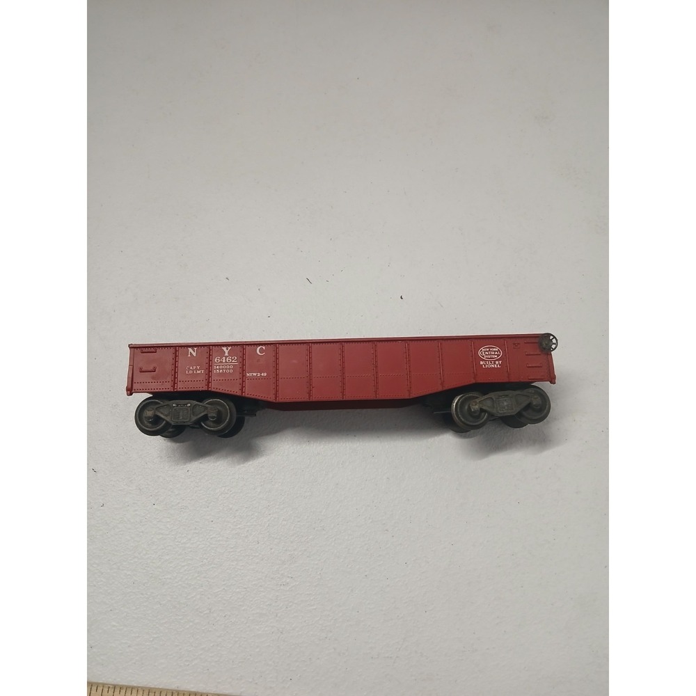 Vintage Lionel # 6462 Gondola Car NYC RED - For Parts Untested